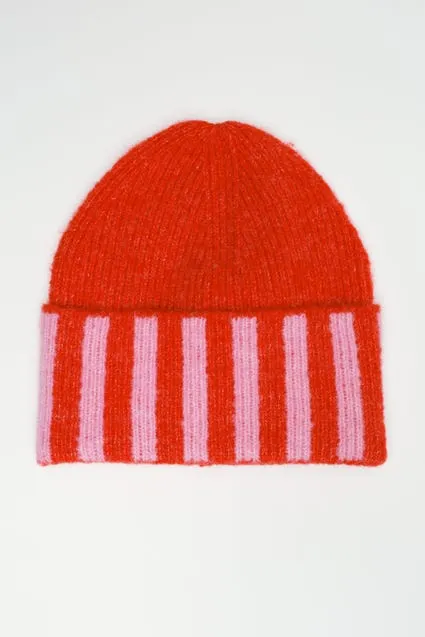 Kids muts rib strepen