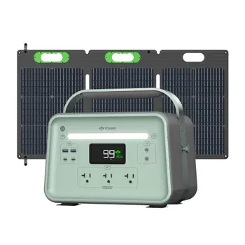 Yoshino Portable Power Station (660W Output/900W Peak) w/ 100W Solar Panel