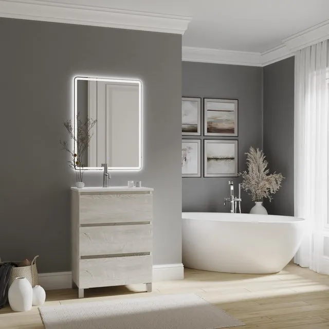 Mueble de baño con lavabo Espacio gris 60x39 cm