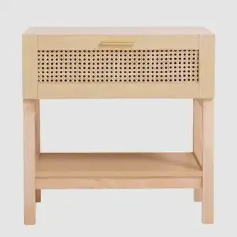 Casa Decor Santiago Rattan Bedside Table