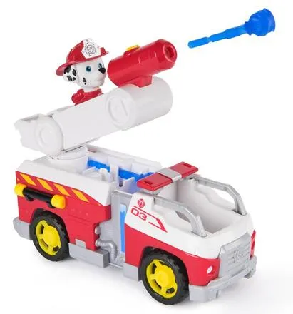 LA PAT' PATROUILLE - VEHICULE + FIGURINE FIRE RESCUE MARCUS