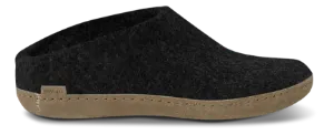 Glerups Tøfler med Skinnsåle Charcoal