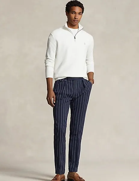 Mesh-Knit Cotton Quarter-Zip Jumper Deckwash White