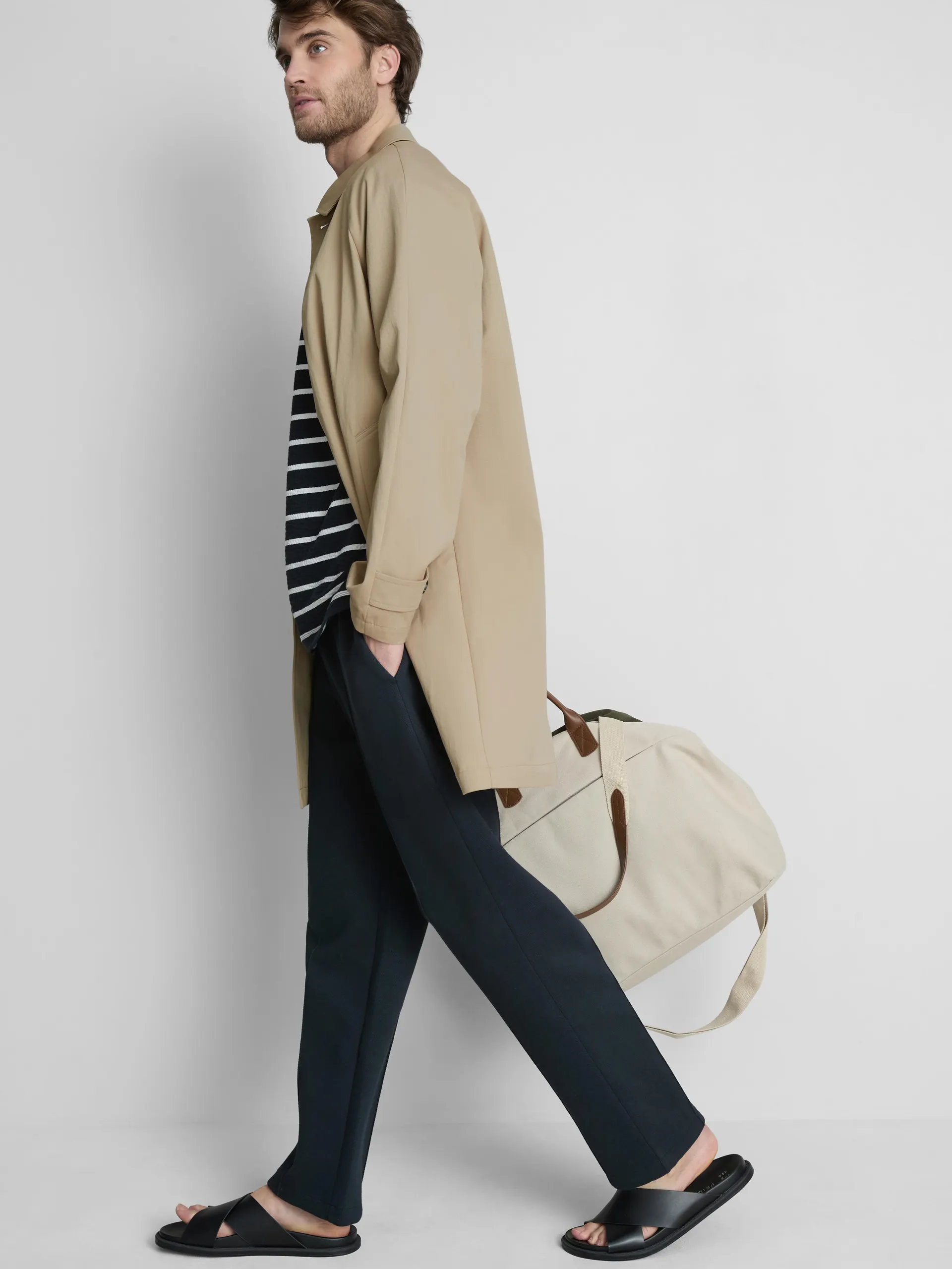 Trench boutonné The Edit