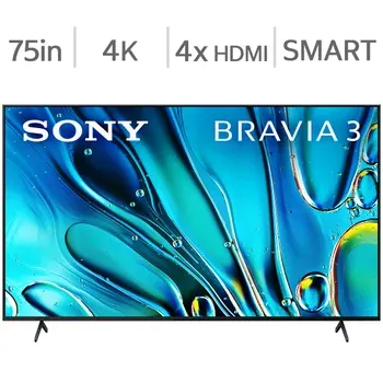 Sony 75" Class - S30 BRAVIA 3 Series - 4K UHD LED TV