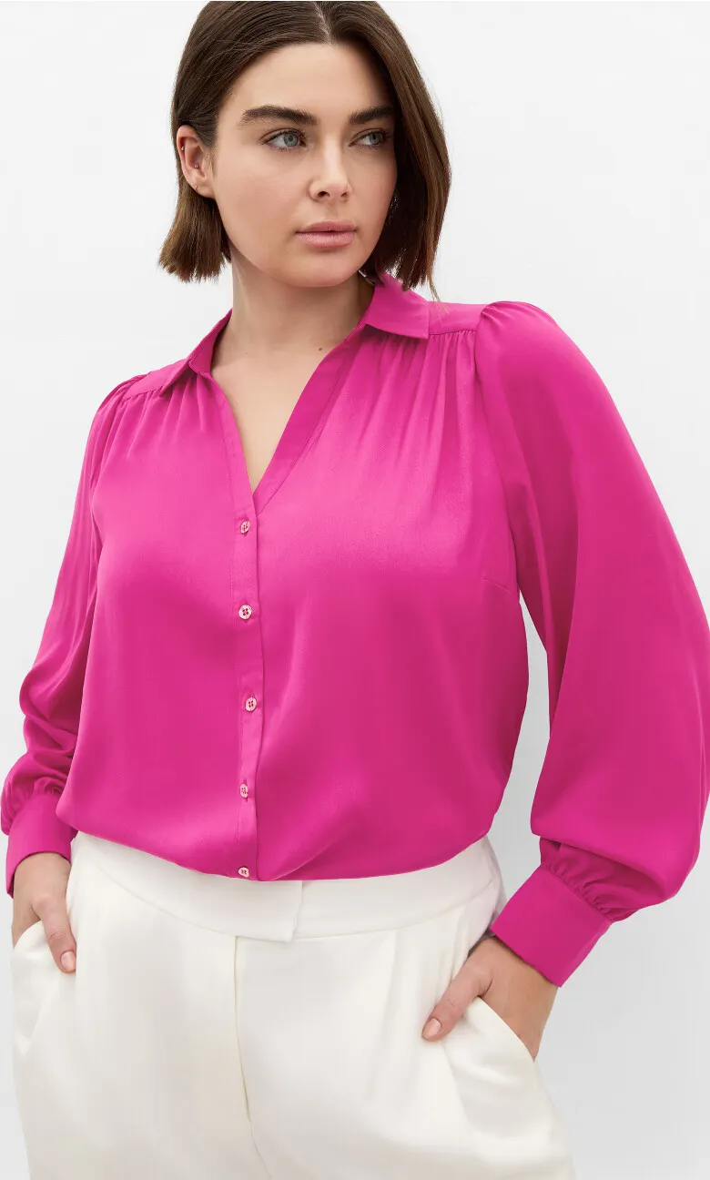Hadlee Long Sleeve Shirt - framboise