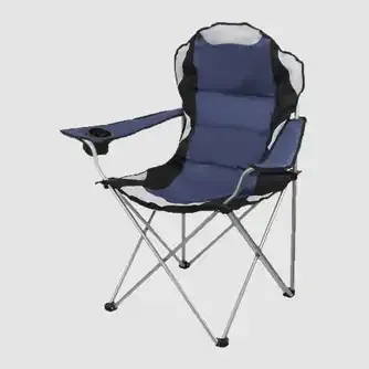 Outdoor Creations Castaway Camping Chair Blue Grey Color
