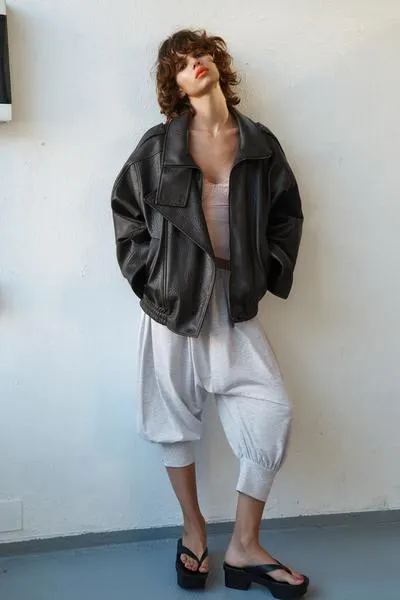 FAUX LEATHER JACKET