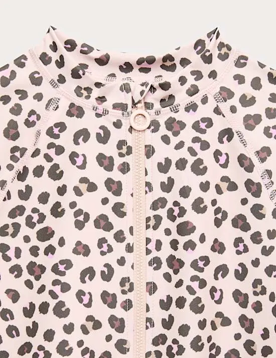 Leopard Long Sleeve Swimsuit (6-16 Yrs)
