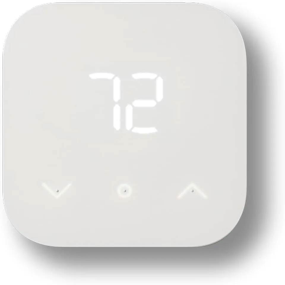 Amazon Smart Thermostat – Save money and energy - Works with Alexa and Ring - C-wire required