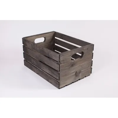 allen + roth Medium Gray Fabric Collapsible Bin