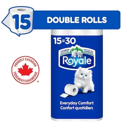 Everyday Comfort Toilet Paper, 15 Equal 30 Rolls, 242 Bathroom Tissues per roll