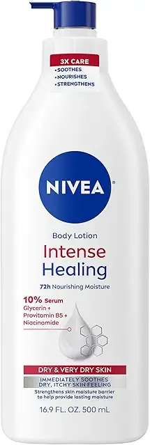 NIVEA Intense Healing Body Lotion, 72-Hour Moisturizing Lotion,16.9 FL OZ