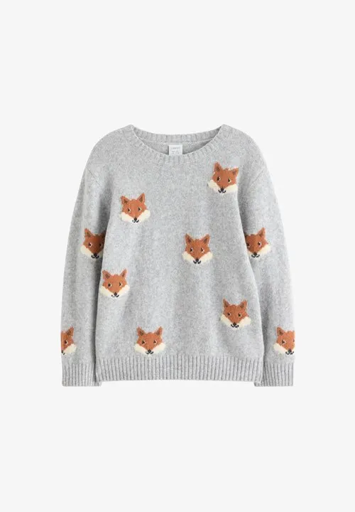 SWEATER - Strikkegenser - light grey melange