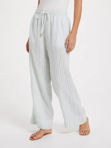 Just Jeans Hazel High Rise Pull On Wide Ankle Pant