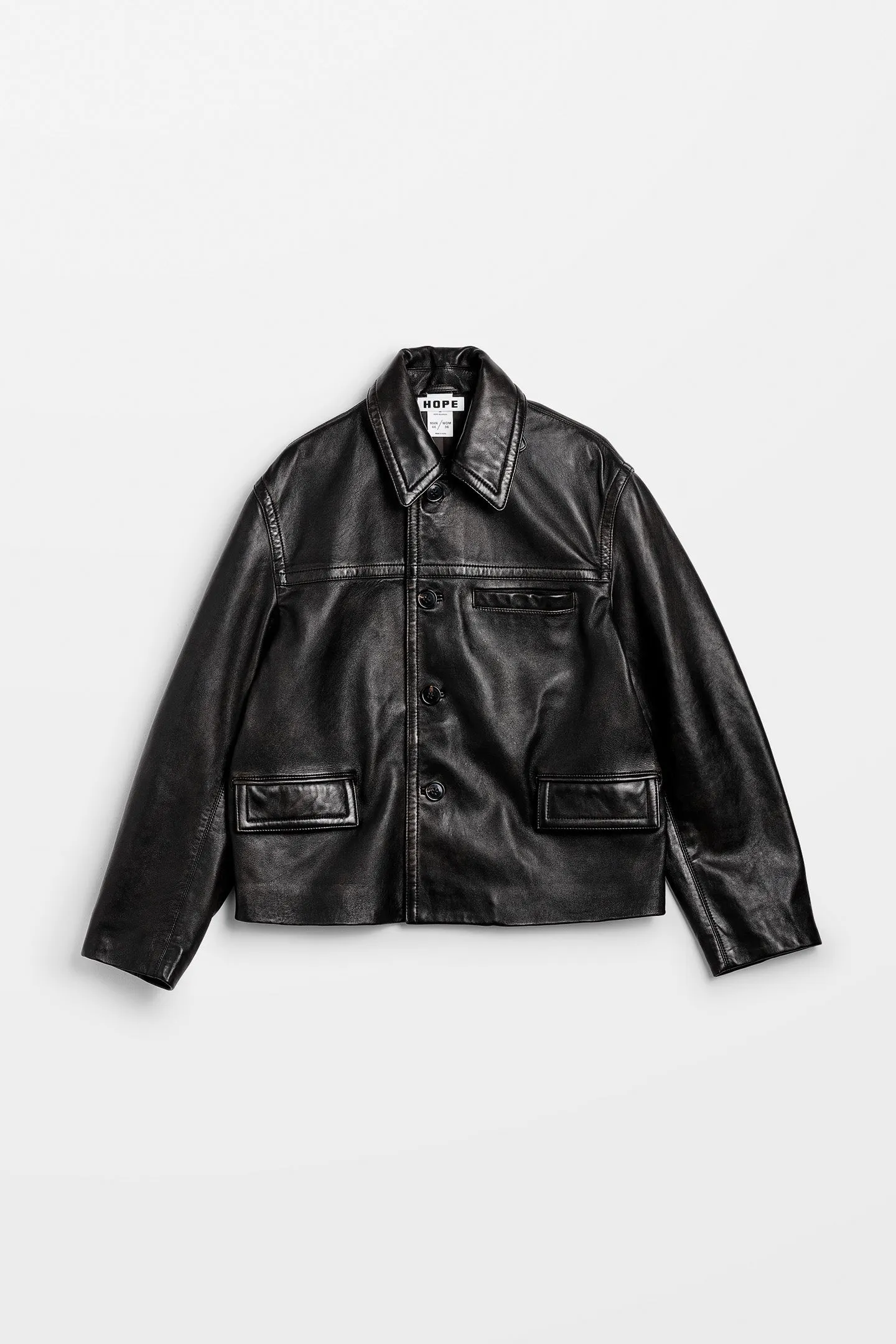 Boxy Leather Jacket