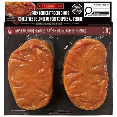 Pork Loin Centre Cut Chops Applewood Bbq Flavour