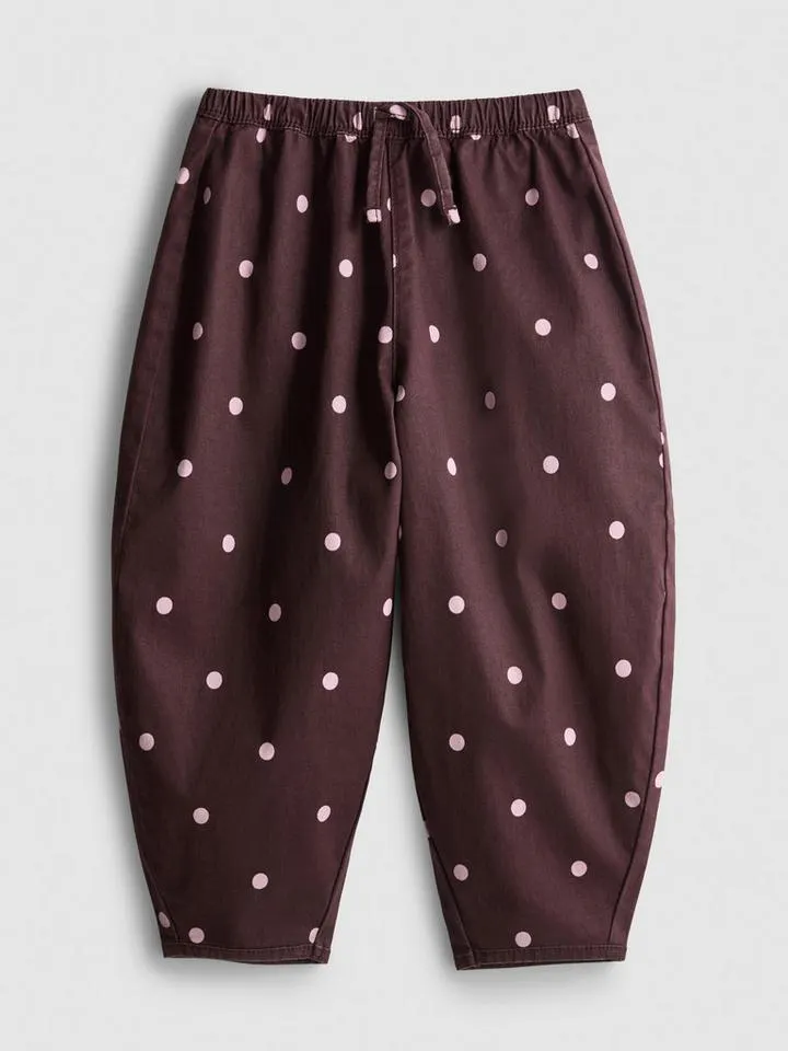 1–9 ans | Pantalon coupe ballon à pois