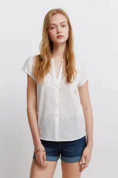 Blusa oxford lace