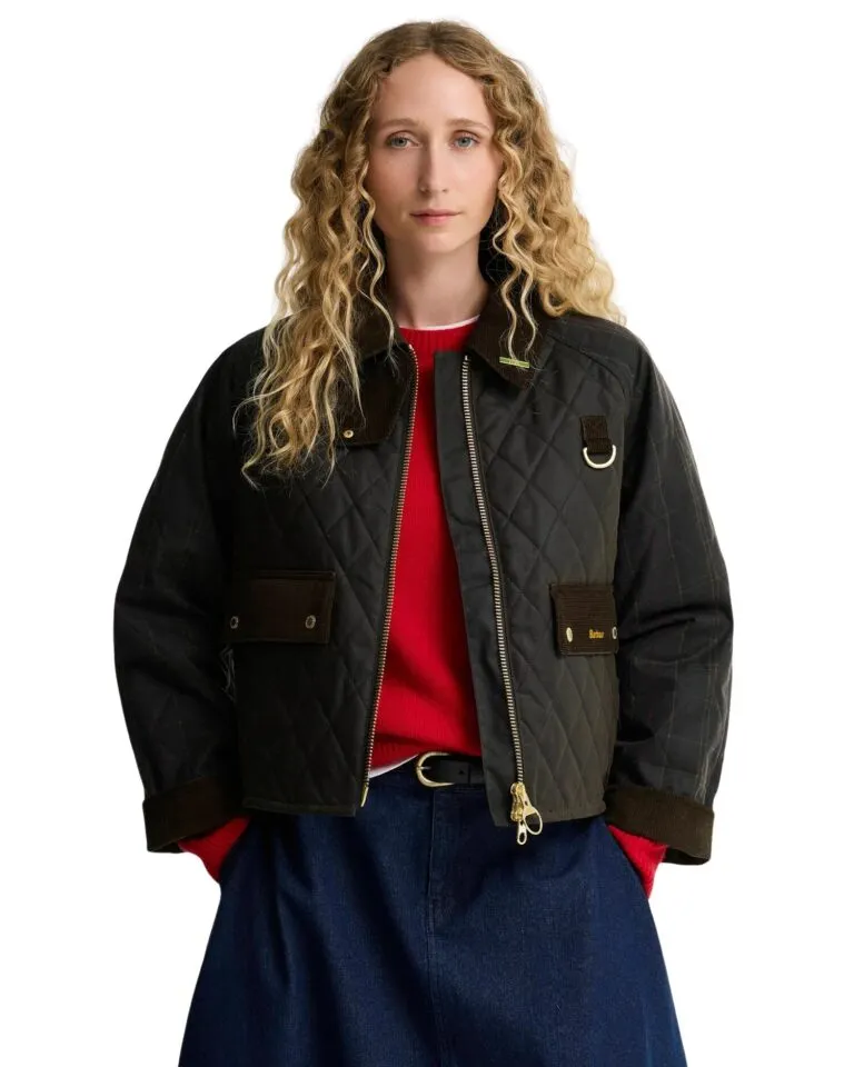Tartan Reimagined Icons Tartan Quilted Spey Wax Jacket - Grønn