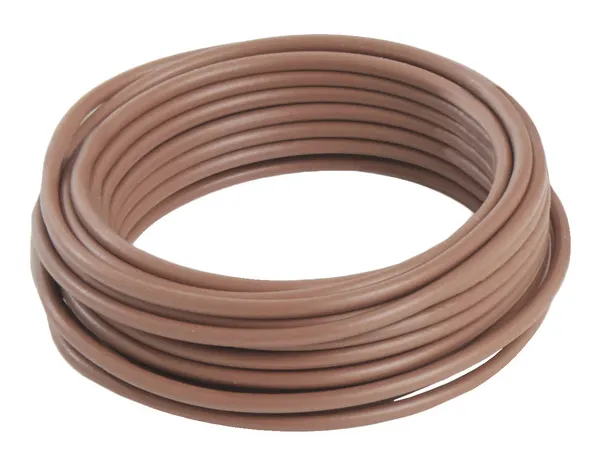 Fil électrique H07VU 1,5 mm² marron - 5 m - Nexans