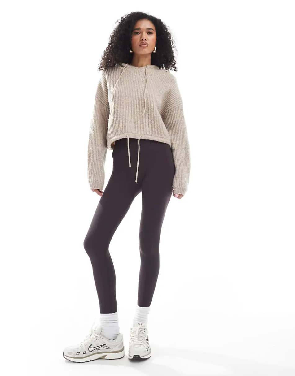 New Look seamless legging in dark brown