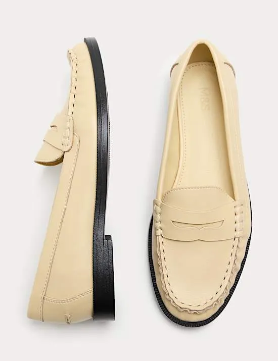 Patent Flat Penny Loafers