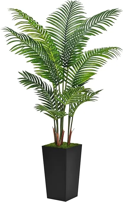 ASTIDY Artificial Palm Tree 5FT - Fake Tree with Black Tall Pla…