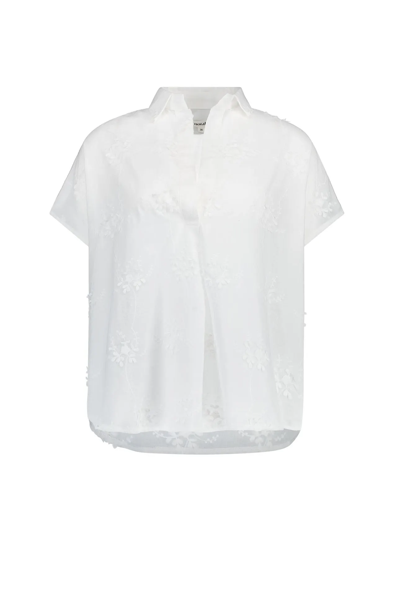 Witte blouse met borduursels