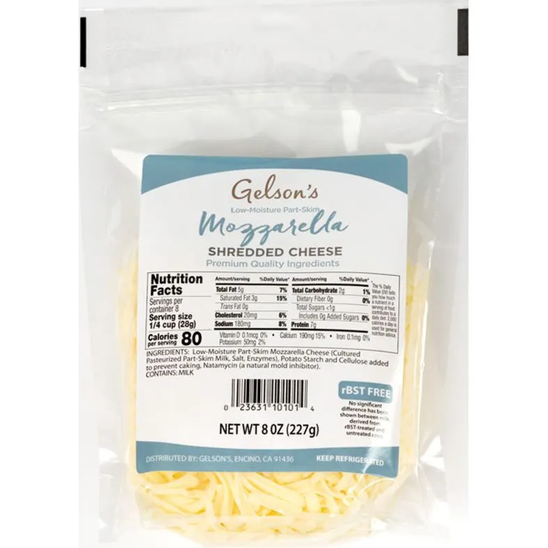 Gelson's Shreds Mozzarella Cheese