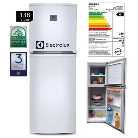 Refrigeradora Electrolux 138L Frost 2 Puertas Blanco ERT18G2HNW