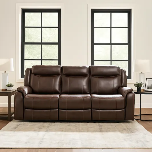 Catarina 41" Sofa with USB Ports by Best Home - Brown