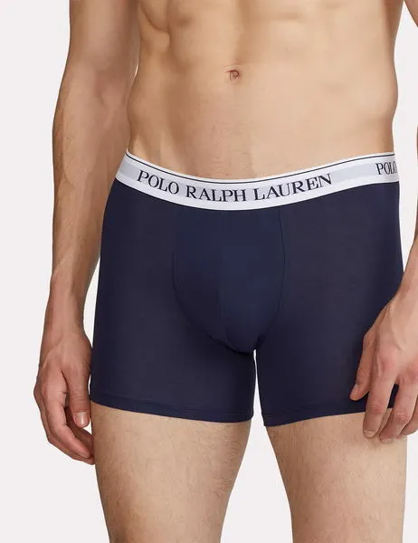 3 Pack Boxer Breifs Cotton Stretch Navy White
