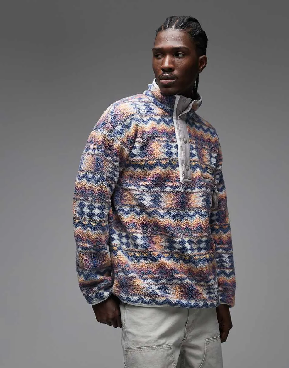 Columbia Helvetia II printed half snap fleece in multi