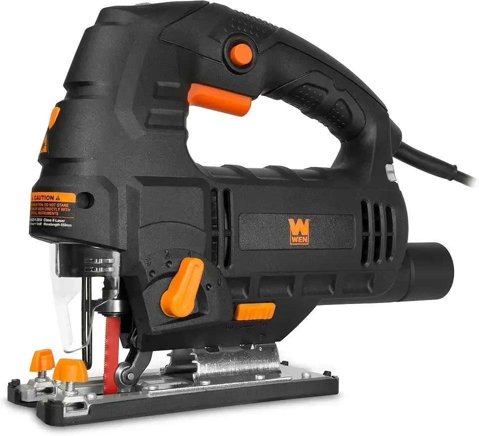 33606 6.6-Amp Variable Speed Orbital Jig Saw with Laser and LED Light,Black, Silver