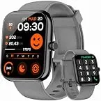BOOOMIC Smart Watch with Alexa Built-in, 1.83" HD Touchscreen Fitness Tracker, Bluetooth Notifications/Calls, IP68 Waterproof, 120+ Sport Modes, 24/7 Heart Rate & Sleep Monitor for iPhone Android iOS