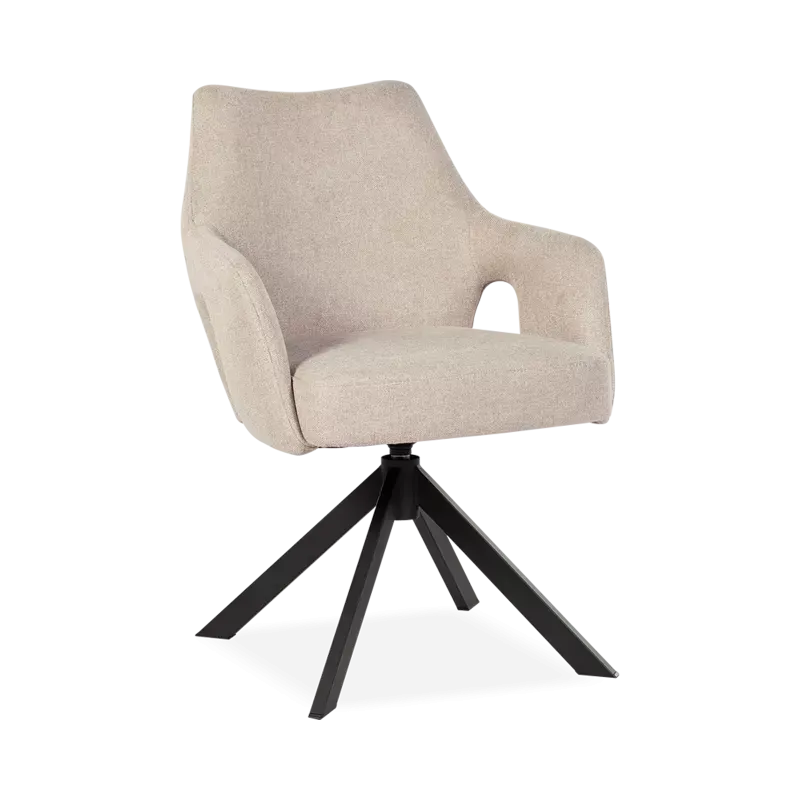 Armstoel Carita (draaibaar) - Soho Beige