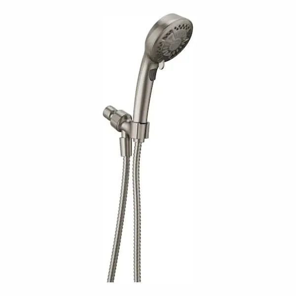 Delta 7-Spray Wall Mount Handheld Shower Head 1.8 GPM in SpotShield Brushed Nickel