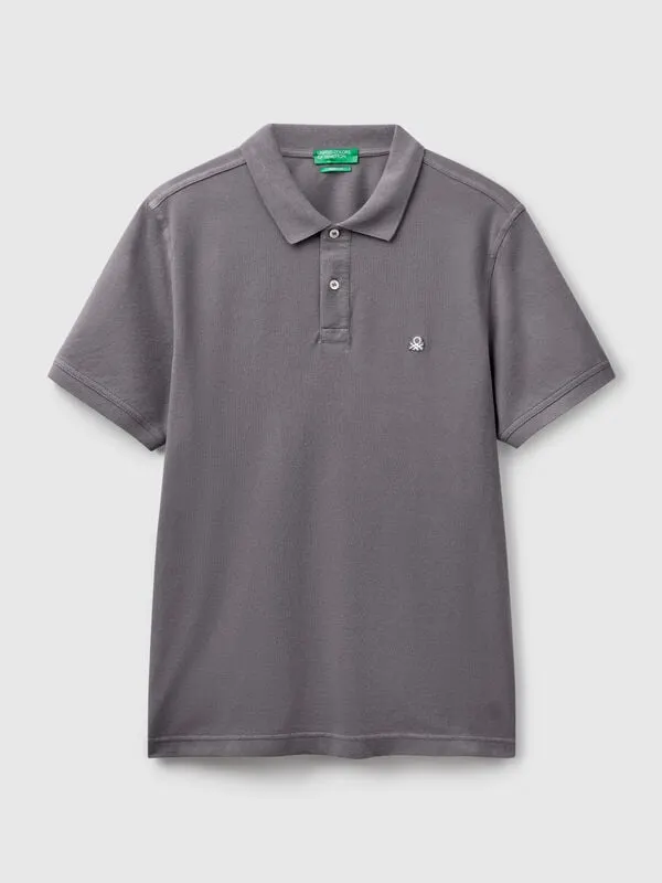 Mouse gray regular fit polo