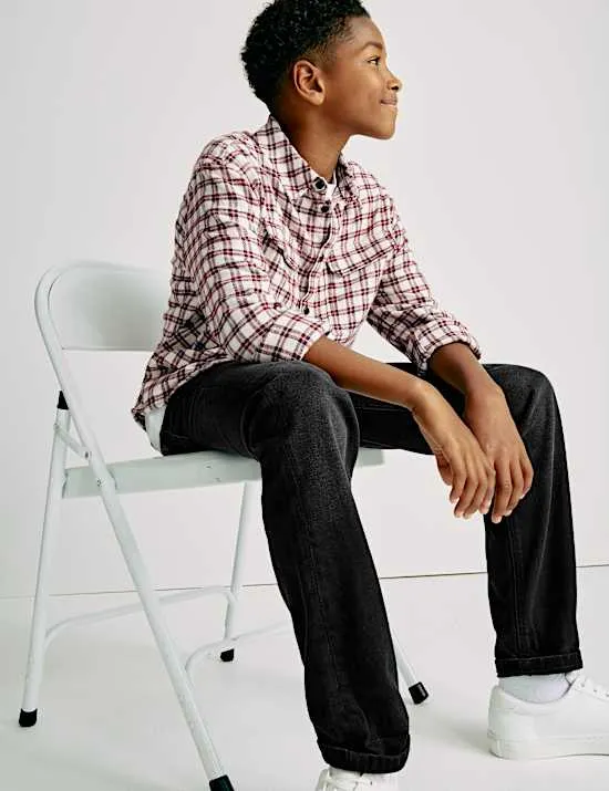 Bequeme Jeans aus reiner Baumwolle (6–16 J.)
