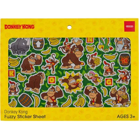 Donkey Kong™ Fuzzy Sticker Sheet
