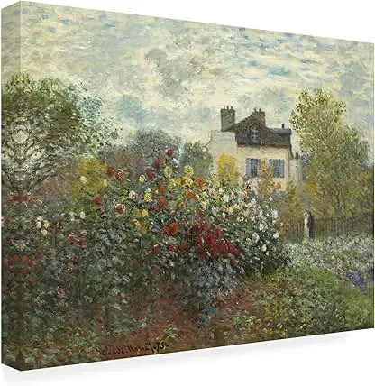 Wrapped Canvas Wall Art - Claude Monet 'The Artist's Ga…