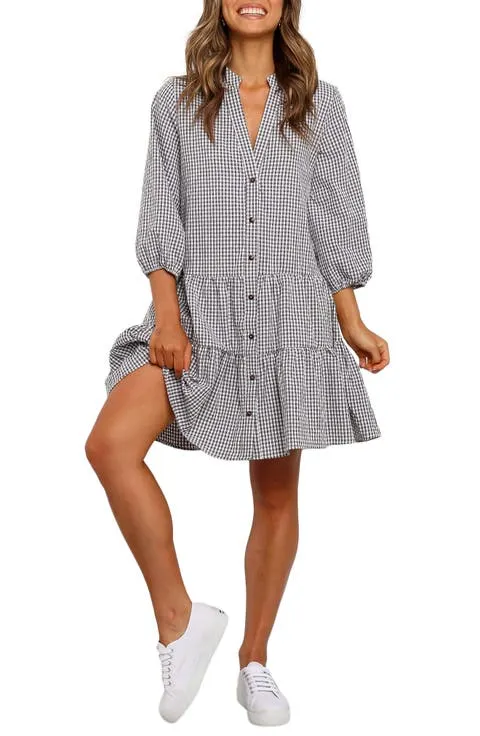 Petal & Pup Daria Print Tiered Dress