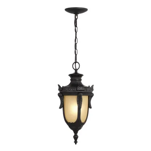 Patriot Lighting® Concord 18-1/4" Gold Stone Outdoor Pendant Light