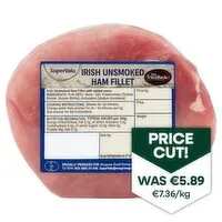 SuperValu Fresh Irish Unsmoked Ham Fillet (800 g) Open Product Description