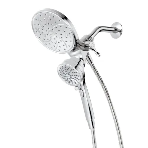 Attract 6-Setting Rain Shower and Handheld Shower Head with Magnetic Dock in Chrome