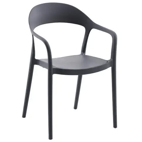 Silla Resina Maracaibo Negro