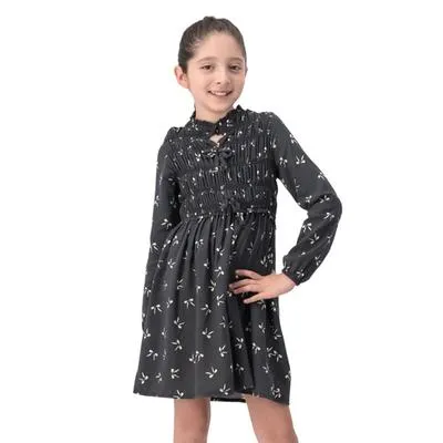 Vestido Fantastic Niña Jaretas Frontales Diseño Full Print