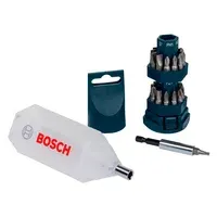Set 25 piezas para atornillar puntas phillips pozidriv torx planas