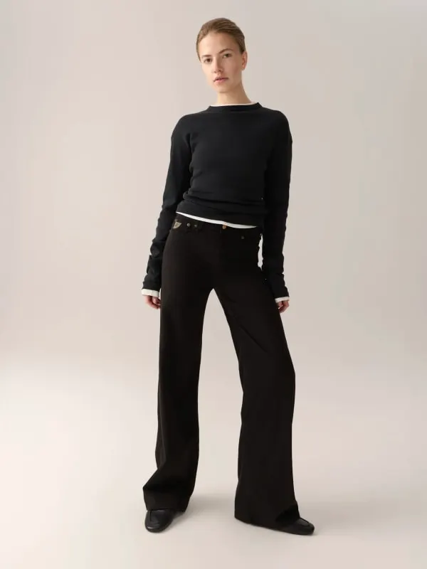 Palazzo Lea Soft Colour Black